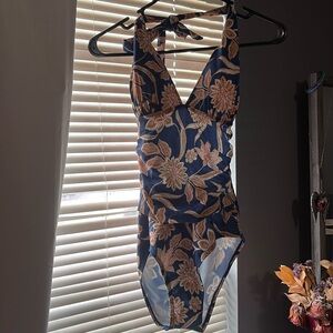 Floral Halter Swimsuit